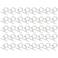 Pikkukuva 3 / 5: 40 Sarjaa Alloy OT Solki DIY Koristeet Rannekoru Kaulakoru Tarvikkeet Korujen Valmistustarvikkeet Hopea