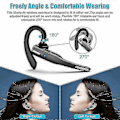Miniatyrbild 2 av 5: Trådlöst Bluetooth 5.1 Headset för Lastbilschaufförer med Dubbla Mikrofoner och Brusreducering