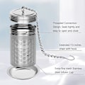 Miniatyrbillede 2 af 5: Te-infuser. Te-si Fine Mesh Te-filter 304 Rustfrit Stål Honeycomb