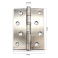 Miniatyrbillede 2 af 4: Hardware ZW-HIG001 Dørhængsel 4x3 Tommer 2 Pak Rustfrit Stål 304, Perfekt til Tunge Døre