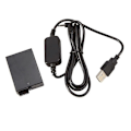 Miniatyrbillede 1 af 5: USB-drevkabel -E8 ACKE8 -E8 LP-E8 Dummy Batteri til Rebel T2I T3I T4I T5I 550D 600D 650D 700D Cam
