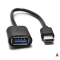Miniatyrbillede 3 af 5: USB 3.1 Type C OTG-kabel - Han til Hun, 10 Gbps, til Google Pixel Nokia white