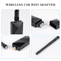 Miniatyrbillede 5 af 5: AR9271 802.11N 150Mbps Trådløs USB WiFi Adapter + 6DBi WiFi Antenne Netværksadapter til Windows 7/
