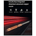 Miniatyrbillede 2 af 5: Opgraderet High-Flow Printdyse 0.4 0.6 0.8MM K1C Quick-Swap Dyse til K1 Max V3 3D Printer Hot