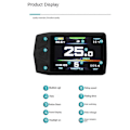 Miniatyrbillede 3 af 5: Ebike Display til KT TF01U 24V 36V 48V Intelligent Farverig LCD Meter Vandtæt SM Stik Elect