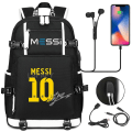 Miniatyrbillede 1 af 5: 18\" Messi Rygsæk Sort Vandtæt 7