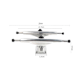 Miniatyrbilde 3 av 5: 1 Par Dobbel Deck Longboard Truck 7 Tommers Skateboard Stativ Truck Gravity Casting Technology