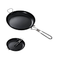 Miniatyrbillede 4 af 5: Metal Bærbar Stegepande Picnic Camping Foldbar Pande Kogegrej Non-stick Pande til Campingtilbehør