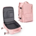 Miniatyrbild 1 av 5: Stor Reseryggsäck Kabinväska Vandring Vattentät Utomhusryggsäck Dagsryggsäck Passar 14 Tums Laptop med USB-Laddning Skofack Pink
