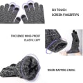 Miniatyrbillede 3 af 5: Vinter Efterår Strikkede Handsker Touch Screen Handsker Mænd Kvinder Tykke Uld Vanter Xs-xxxl Style7