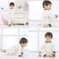 Miniatyrbild 4 av 5: Höst och vinter nyfödd pyjamas set baby boy långärmad onesies 2 stycken Dark Grey 3M
