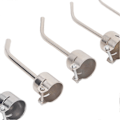 Miniatyrbillede 4 af 4: 5 stk. Varmluftpistol Dyse Aluminium Legering Buet Varmluftdyse Spids Loddestation Tilbehør til 850