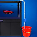 Miniatyrbilde 4 av 5: Hevert for akvariumsrengjøring, 145cm håndpumpe for akvarier og fisketanker - Manuell mating for pumping av akvarie- og fisketankvann
