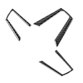 Miniatyrbilde 2 av 5: 3 stk. Rattknapp Ramme Trim Karbonfiber Klistremerke Passer for Mazda MX?5 ND 2016?2020