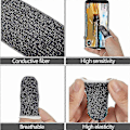 Miniatyrbillede 3 af 5: 20 stk. Gaming Finger Sleeve Mobil Skærm Spil Controller Åndbar Tommelfingerhandske