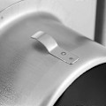 Miniatyrbillede 3 af 4: 150 mm Ventilationsrist i rustfrit stål med bevægelig lamel, firkantet