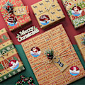 Miniatyrbilde 3 av 5: Julemerker klistremerker Julemerkelapper God Jul merkelapper runde selvklebende julemerker