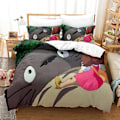 Miniatyrbilde 1 av 3: M8 Min Nabo Totoro 3D-printet Sengesett Dynetrekk Dynetrekk Putetrekk Barnegave US FULL 200x230cm
