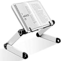 Miniatyrbillede 1 af 4: Justerbar Bogholder, Justerbar Højde og Vinkel, Ergonomisk Bogholder med Papirclips til Store Skolebøger, Musikbøger, Tablet, Madopskrifter