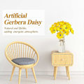 Miniatyrbilde 5 av 5: Kunstig Tusenfryd Kunstig Blomst Gerbera Tusenfryd Kunstige Gerbera Tusenfryd Kunstig Blomsterbukett 38 cm for Bryllup Brudebukett (Hvit, 18 stk)