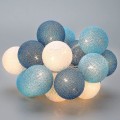 Miniatyrbilde 3 av 5: Lyslenke Bomullsballer Batteri - 3.3m 20 Led Lys Soveromsbelysning Blue starry sky
