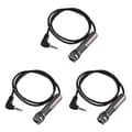 3X Akustisk Gitarr Piezo Pickup Endpin Jack Adapter med Stereo Instrumentkabel