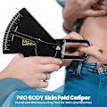 Miniatyrbilde 2 av 4: Pro Body Hudfoldsmåler - BMI Måleverktøy - Nøyaktig Fettmåling for Menn og Kvinner