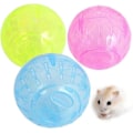 Miniatyrbillede 1 af 4: 3 stk. Plastik Kæledyrs Gnaver Løbebold Legetøj Lyse Farver Kæledyrs Legetøj Hamster Gerbil Sportsbold Legetøj
