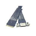 Miniatyrbillede 2 af 5: M.2 til Oculink 4i forlængerkabel til M.2 Mkey NVME til SFF8611 adapterkabel PCIe 4.0 X4 Gen4 Sølv