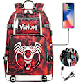 Miniatyrbild 1 av 4: Venom Fashion Tryckt Usb Ungdoms Skolväska (2-117) Color-15