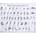Miniatyrbild 2 av 5: Symaskin Multifunktionell Pressarfotsats för Hemsymaskin Fållfotsdelar Tillbehör för Brother Singer Set med (52 st)