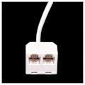 Miniatyrbilde 2 av 5: 2 stk. 6P4C RJ11 Dobbel Hunn til Hann Telefonkabel Splitter Adapter