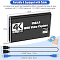 Miniatyrbilde 4 av 5: Videoopptak Kort, Switch Opptak Kort for Switch, 4K 1080P 60FPS for Streaming Video Opptak