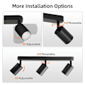 Miniatyrbilde 2 av 5: LED Anti-Glare Spotlight Lysekrone Taklampe Soverom Korridor Skinnespotlight for Hjem og Dekorasjon