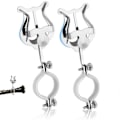 Miniatyrbillede 2 af 5: 2 stk. Klarinet Lyre Holder Musikklips til Marching Band Klarinet Noder