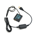 Miniatyrbillede 1 af 5: USB Type-C Kabel + DMW-DCC11 Blg10 Dummy Batteri til -GF6 GF5 GF3K TZ100 LX100 GX7 S6 S6K GX80 GX85 GX9