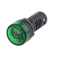 Miniatyrbillede 1 af 5: 22mm 12V DC Grøn LED Blinkende Summer Panel Indikatorlys
