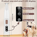Miniatyrbillede 3 af 5: Ny Hundepote Trimmer med LED Lys Fuldt Vandtæt Kæledyrshårtrimmer med LED Display Hundeklippere til Grooming 18mm Bredere Klinge