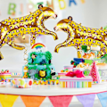 Miniatyrbillede 4 af 5: 4-pak Leopard Balloner Store Folie Cheetah Balloner Vilde Cheetah Formede Safari Balloner Søde 3D Dyreprint Balloner Jungle Fest Dekorationer til Zoo