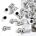 Miniatyrbillede 4 af 5: 73 stk. PVC Sko Charms, Farverige Bogstaver og Tal, til Armbånd og Bangles, Tal 0-9, Bogstav A-Z