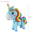 Miniatyrbillede 1 af 5: Regnbue Enhjørning Ballon Nummer Folie Globos Børn Pige 1. Enhjørning Fødselsdagsfest Unicorn-G