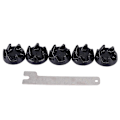 Miniatyrbild 2 av 5: 6-pack 9704230 Blenderkoppling Blender Kopplingsersättningsdelar med 1 Skiftnyckel Kompatibel för Kitc