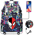 Miniatyrbilde 1 av 4: Venom Mote Trykt USB Ungdomsskolesekk (1-11) Color-11