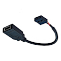 Miniatyrbillede 3 af 5: USB 9PIN til Type-C Frontpanelkabel USB 9PIN til TYPE-E KEY-A Adapterkabel USB Frontpanel Adapterkabel