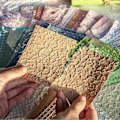 Miniatyrbilde 4 av 5: 96 Ark Teksturert Scrapbook Papir & Mesh Stoff Assortert Sett, 6 Pakke Blandet Spesialpapir for Scrapb