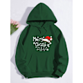Miniatyrbild 4 av 5: Jultryck Tröjor Mode Karneval Party Damkläder Casual Sweatshirt Roligt Mönster Party Damhuvtröjor Khaki L