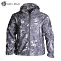 Pikkukuva 1 / 5: Metsästystakit Pehmeä Sotilaallinen Taktinen Takki Miesten Taistelu Vedenpitävä Fleece Miesten Vaatteet Multicam Takki Tuulitakit Python pattern M for 60-70kg
