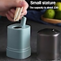Miniatyrbillede 3 af 5: Automatisk tandstikæske, automatisk popup, aftagelig flaske, transparent vindue, tandstikopbevaringsboks til hjemmerestaurant, grøn