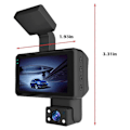 Pikkukuva 1 / 5: 1080P HD Autokamera Auton DVR Ajotallennin, 3.0 tuuman IPS-näyttö Kojelautakamera, Pysäköintitila