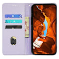 Pikkukuva 2 / 5: Yhteensopiva HMD Pulse / Pulse+ Kotelo Lompakko Nahkainen Puhelinkotelo Onnenapila Kuviointi LightPurple